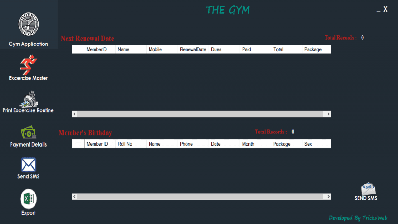 Gym Management Software (C# Desktop Application)