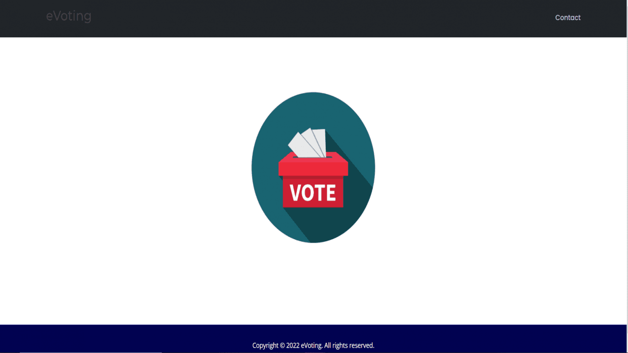 eVoting | Online Voting System Project Source Code