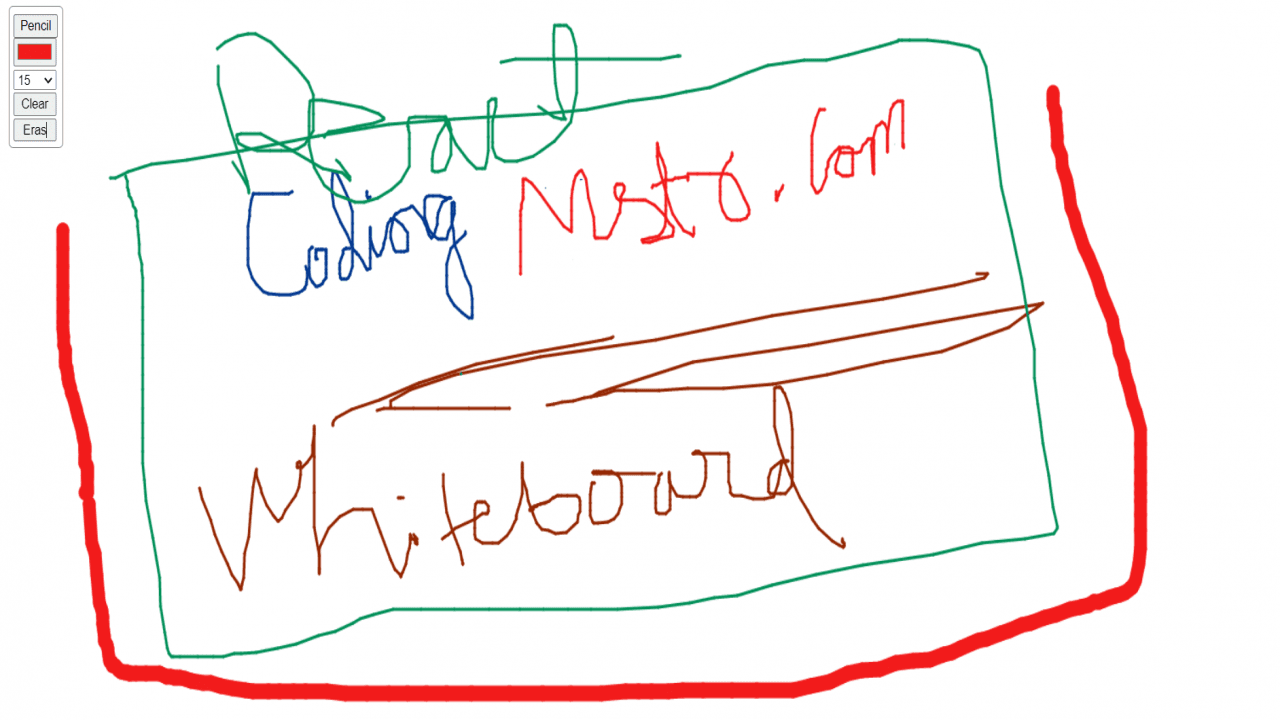 Whiteboard in React | Canvas in React Source Code