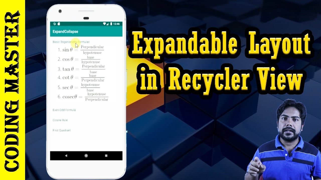 Android RecyclerView with Expand Collapse and Click Event