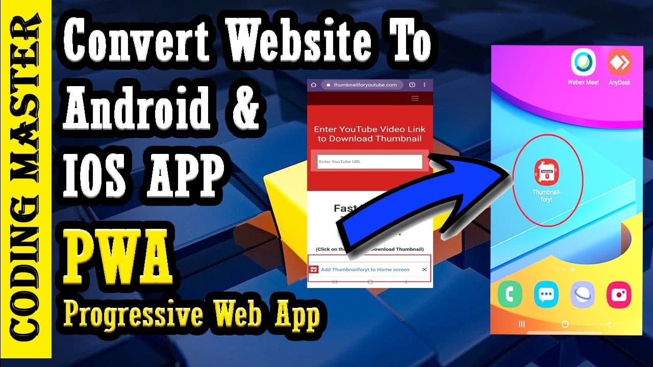 Progressive Web App Source Code Convert Any Website to Android and IOS App