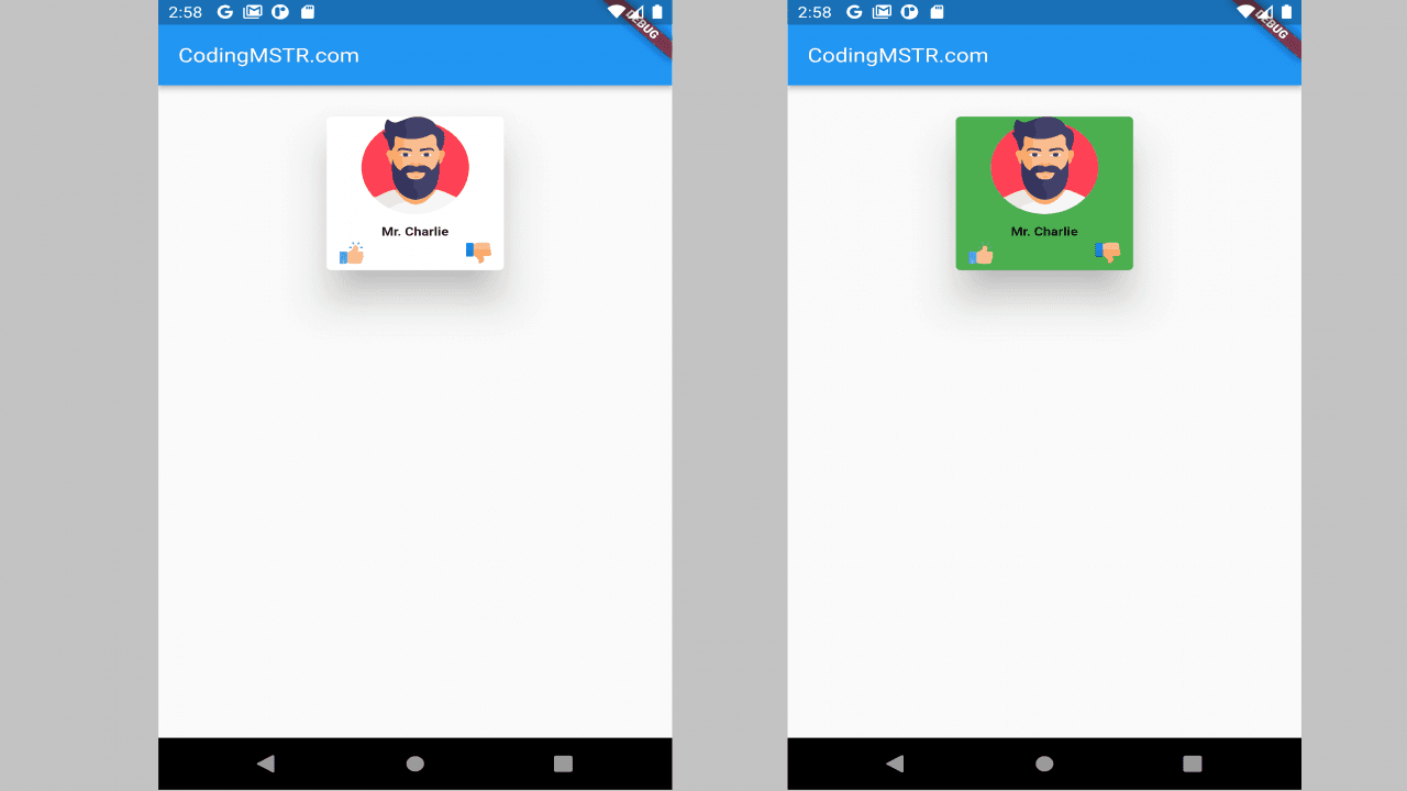 Flutter Card with Text and Image Source Code