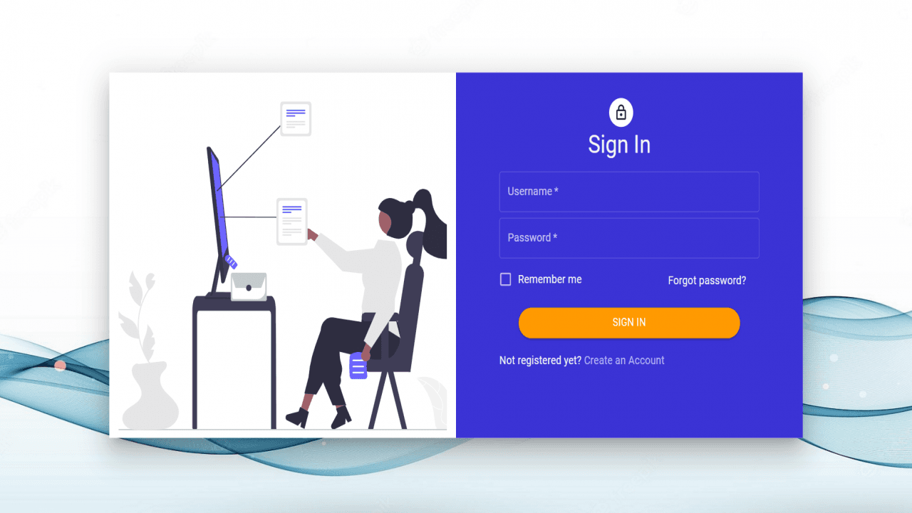 React Login Template Free Source Code - Material UI - MUI