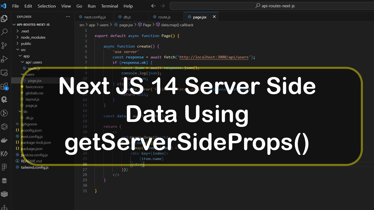 Next JS 14 Data Fetching Using getServerSideProps