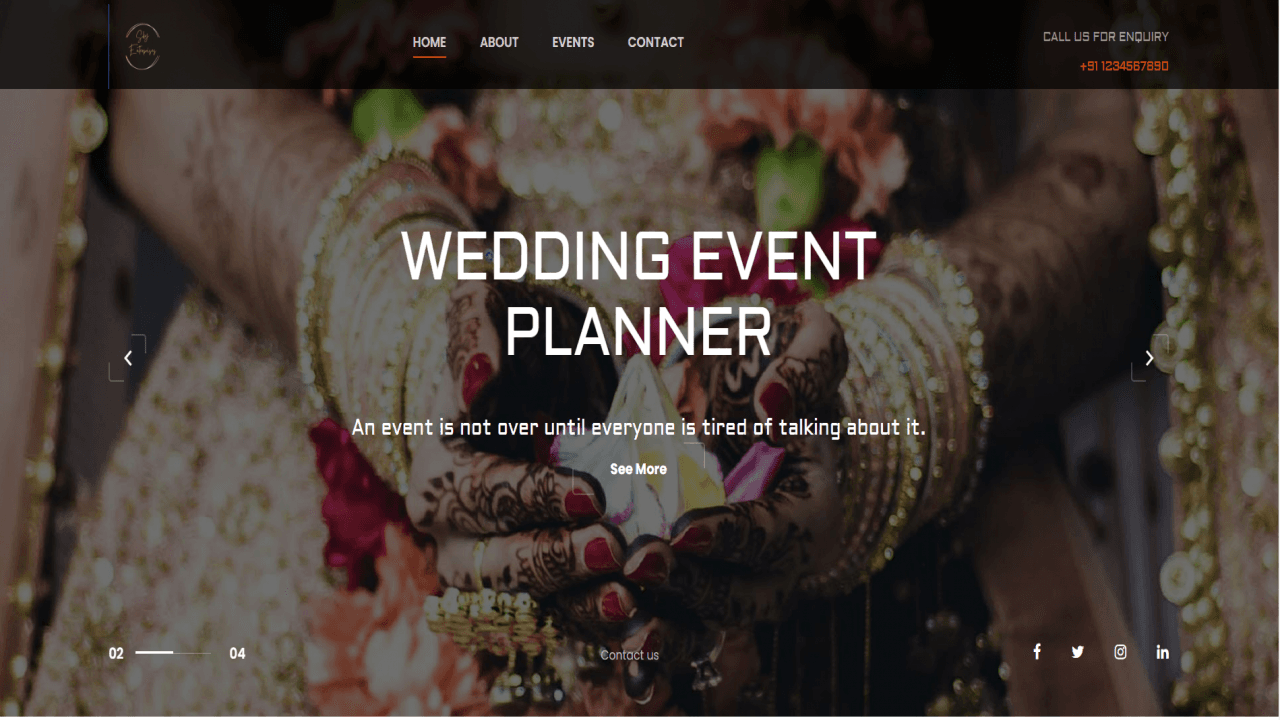 Download Event Planner Website Template on Bootstrap
