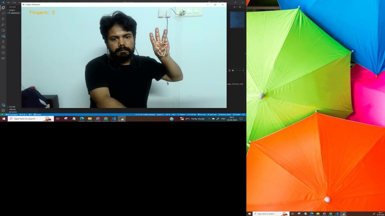 Python Finger Counting using OpenCV and Mediapipe