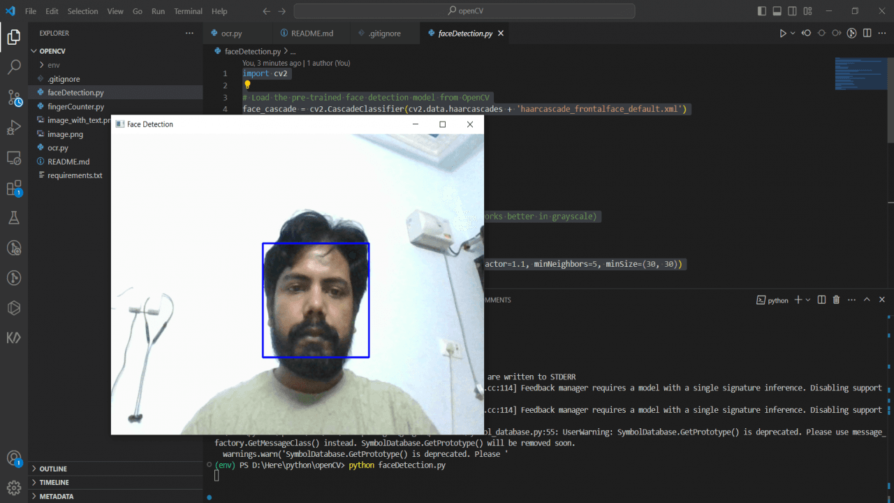 Python Face Detection Program