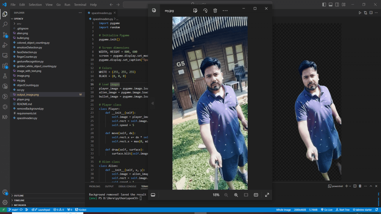 Remove Image Background using Python Source Code