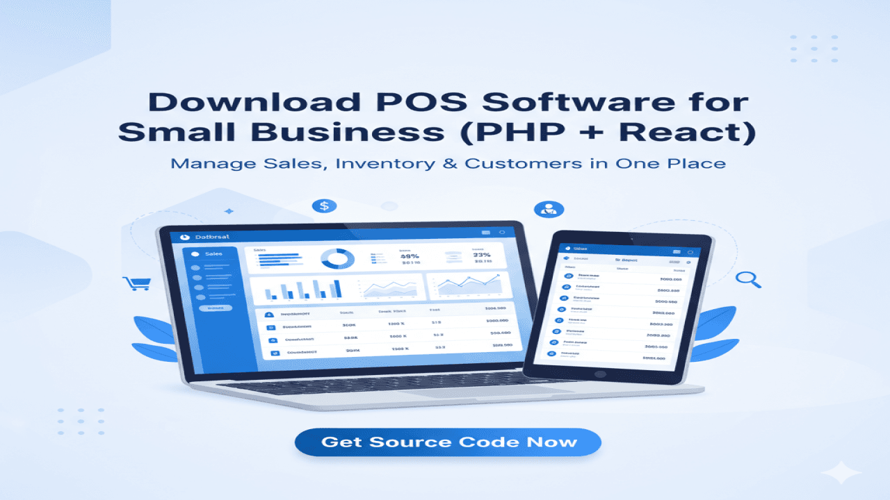 POS Software for Small Business Source Code in PHP