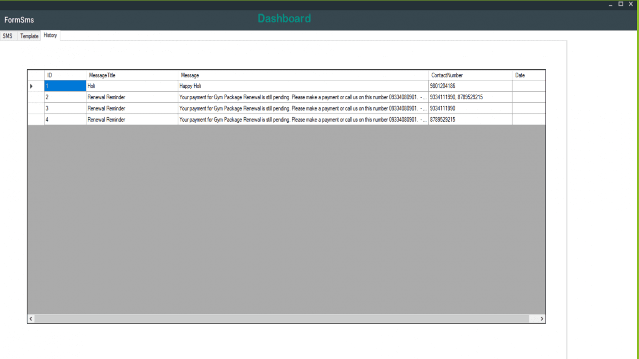 Gym Management Software (C# Desktop Application) Snapshot