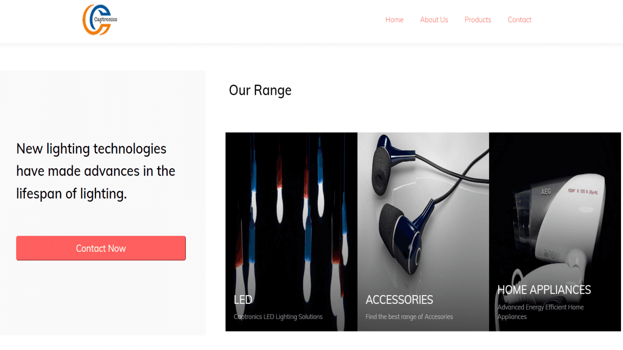 Free Download Electronics Bootstrap 4 Responsive Template Snapshot