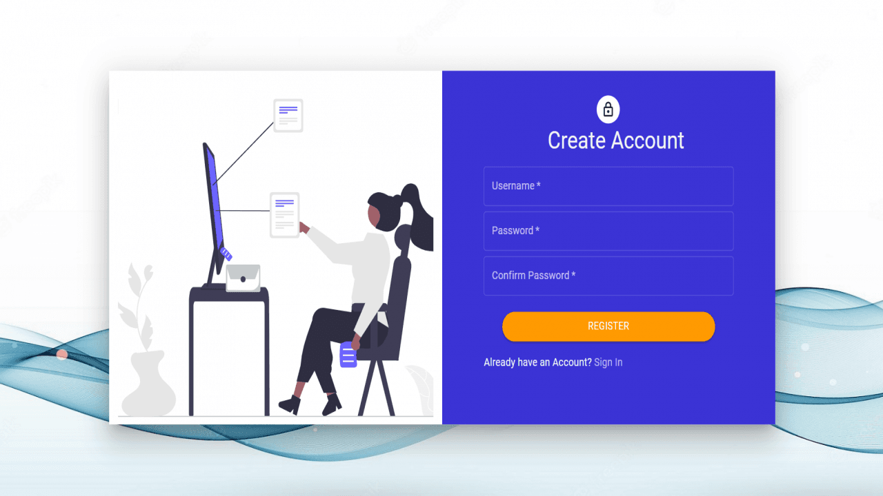 React Login Template Free Source Code - Material UI - MUI Snapshot