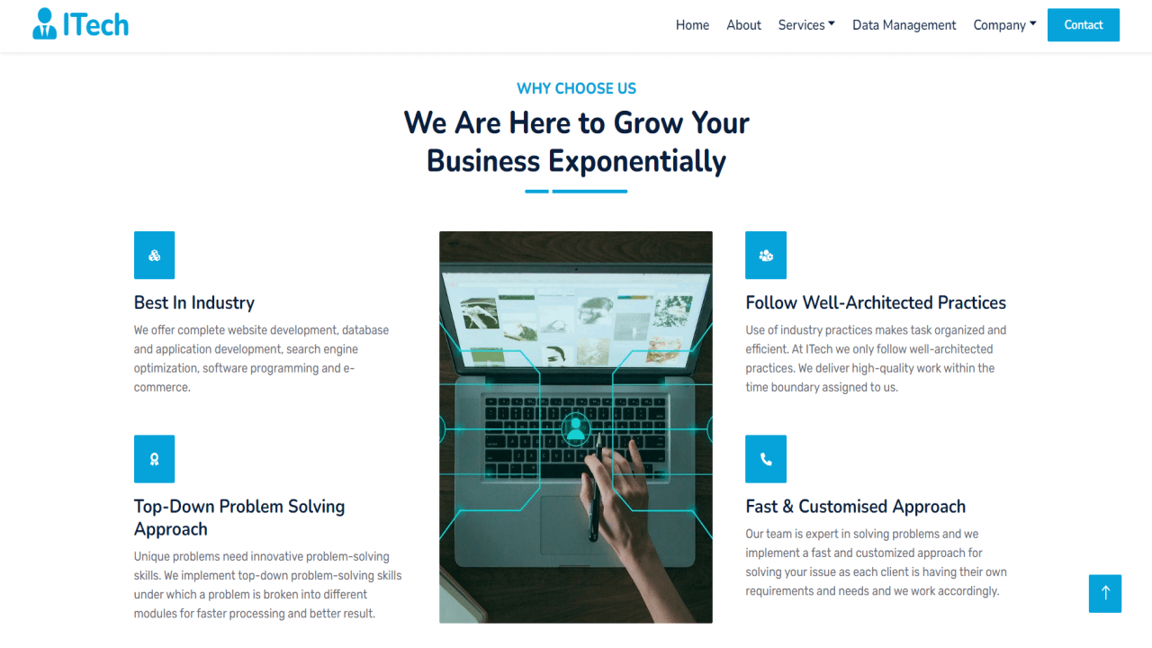 Download Website Template on Bootstrap 5 - Software and IT Company Snapshot