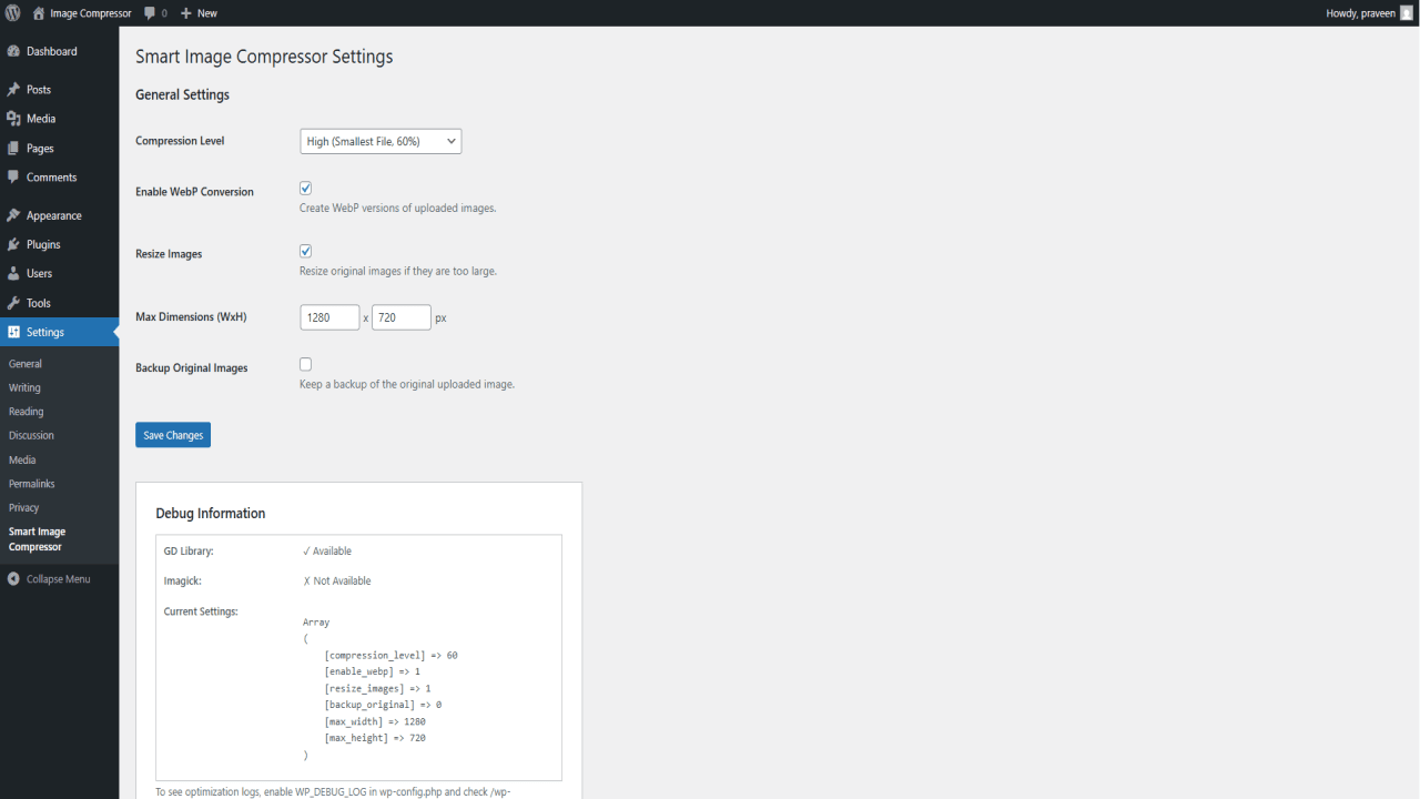 WordPress Image Optimizer Source Code