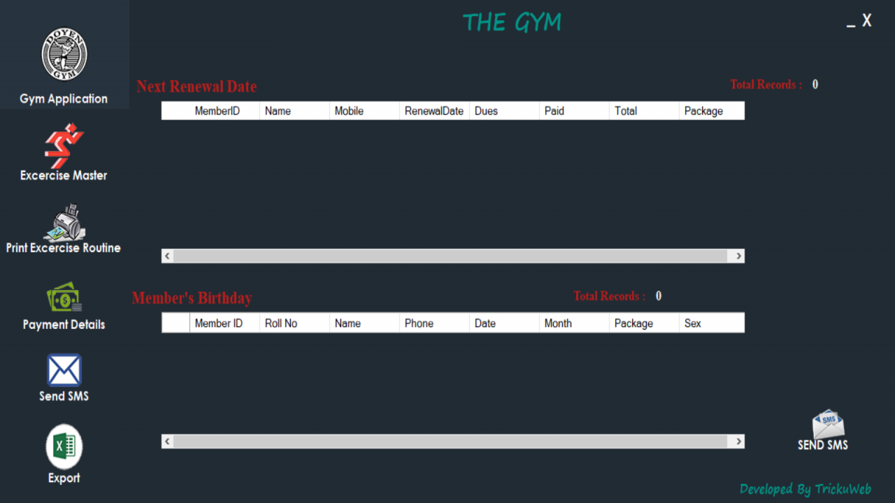 Gym Management Software (C# Desktop Application)