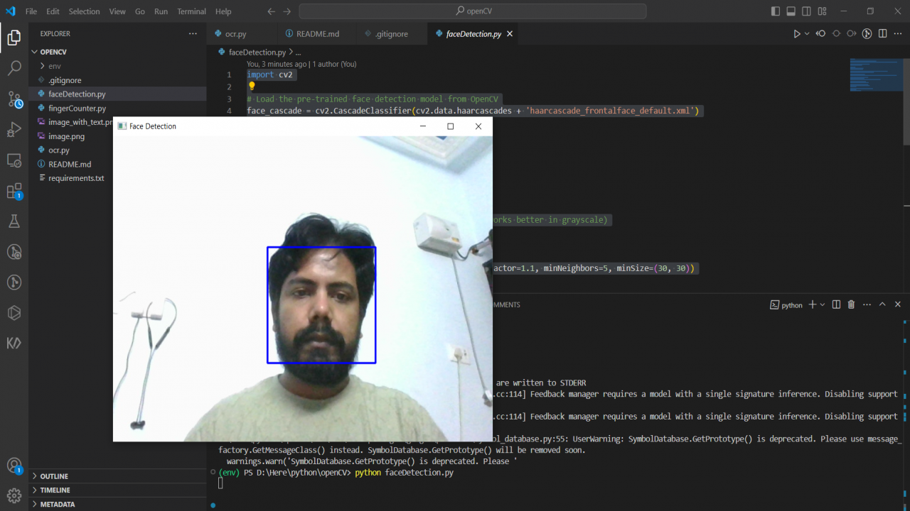 Python Face Detection Program