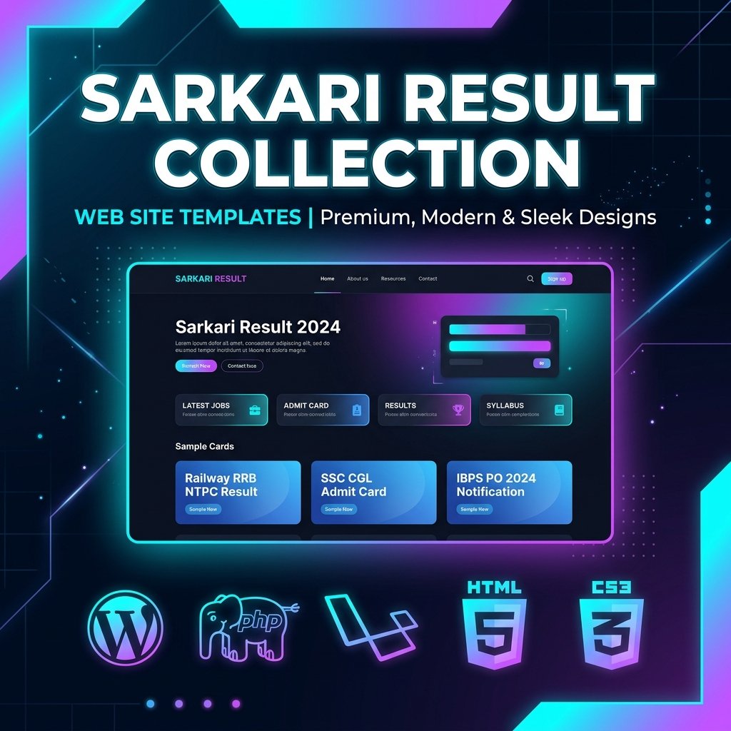 Sarkari Result Website Source Code Collection
