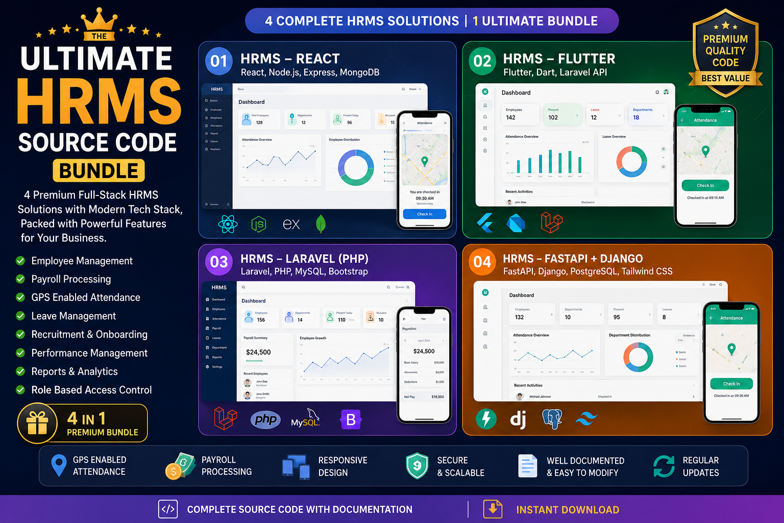 HRMS Complete Source Code Bundle
